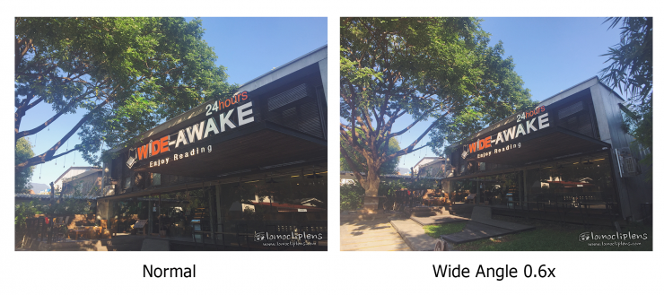 รูปรีวิวใช้กล้องกล้องหลัง iPhone 6 + เลนส์ Wide Angle 0.6x